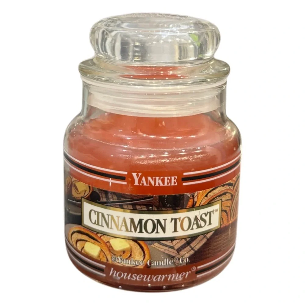 RARE Vintage Yankee Candle Cinnamon Toast 3.7oz Black Band Housewarmer HTF NEW